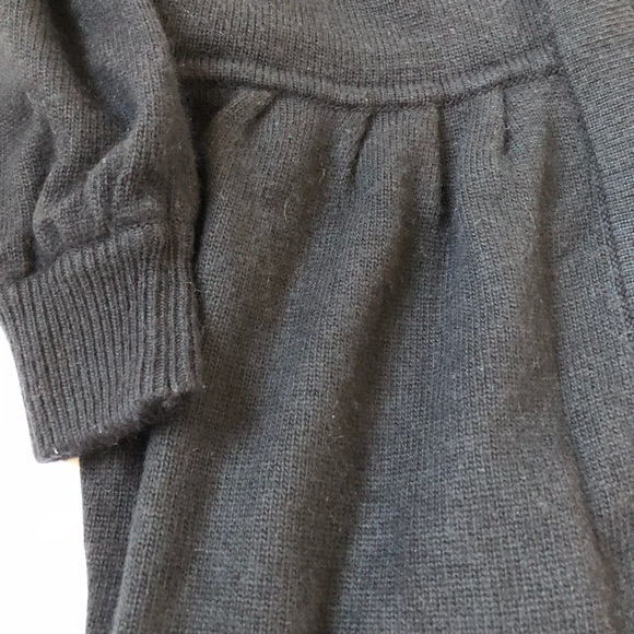 BCBGMaxAzria Black Soft Cardigan Sweater High Waisted Mock Collar Size Medium - Picture 7 of 8